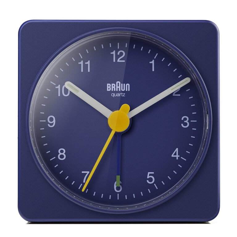 BRAUN BC02BL MAVİ KLASİK SEYAHAT ANALAOG ALARMLI MASA SAATİ