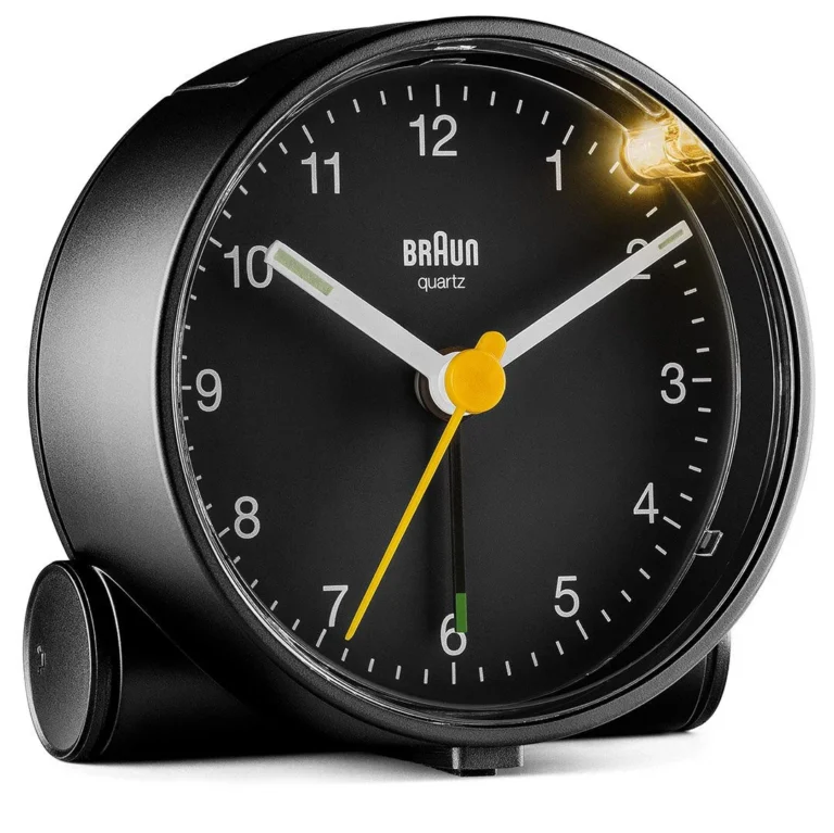 BRAUN BC01B SİYAH KLASiK ANALOG ALARMLI MASA SAATİ BRAUN BC01B SİYAH KLASiK ANALOG ALARMLI MASA SAATİ