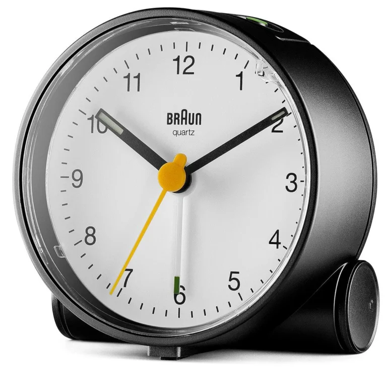 BRAUN BC01W BEYAZ KLASİK ANALOG ALARMLI MASA SAATİ BRAUN BC01W BEYAZ KLASİK ANALOG ALARMLI MASA SAATİ