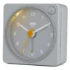 BRAUN BC02XG GRİ KLASİK SEYAHAT ANALAOG ALARMLI MASA SAATİ