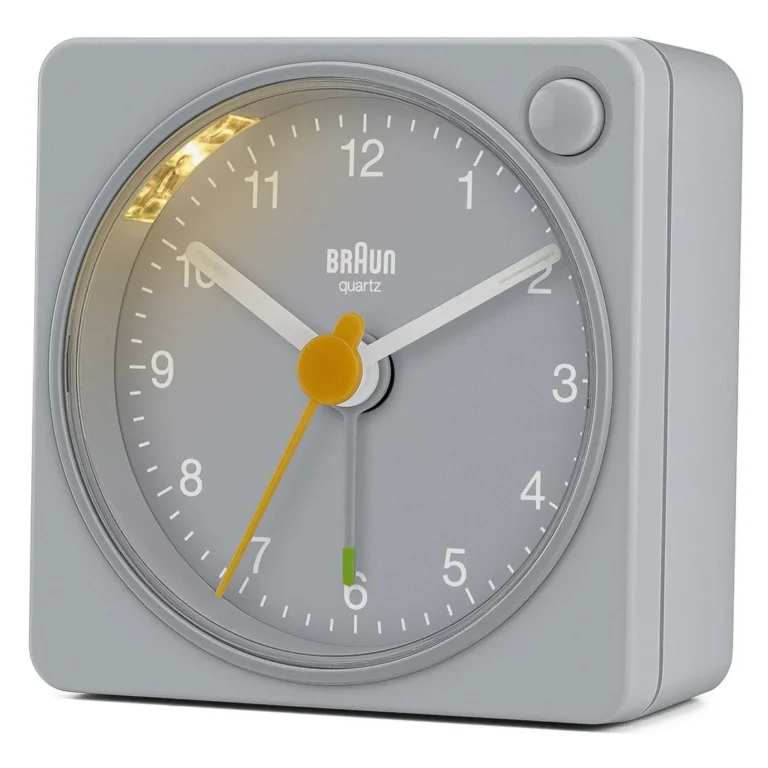 BRAUN BC02XG GRİ KLASİK SEYAHAT ANALAOG ALARMLI MASA SAATİ BRAUN BC02XG GRİ KLASİK SEYAHAT ANALAOG ALARMLI MASA SAATİ