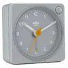 BRAUN BC02XG GRİ KLASİK SEYAHAT ANALAOG ALARMLI MASA SAATİ