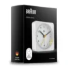 BRAUN BC03W BEYAZ KLASİK SEYAHAT ANALAOG ALARMLI MASA SAATİ