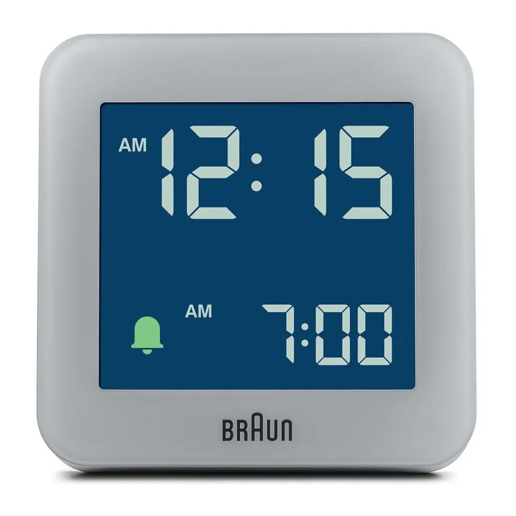 BRAUN BC09G GRİ DİJİTAL ALARMLI MASA SAATİ