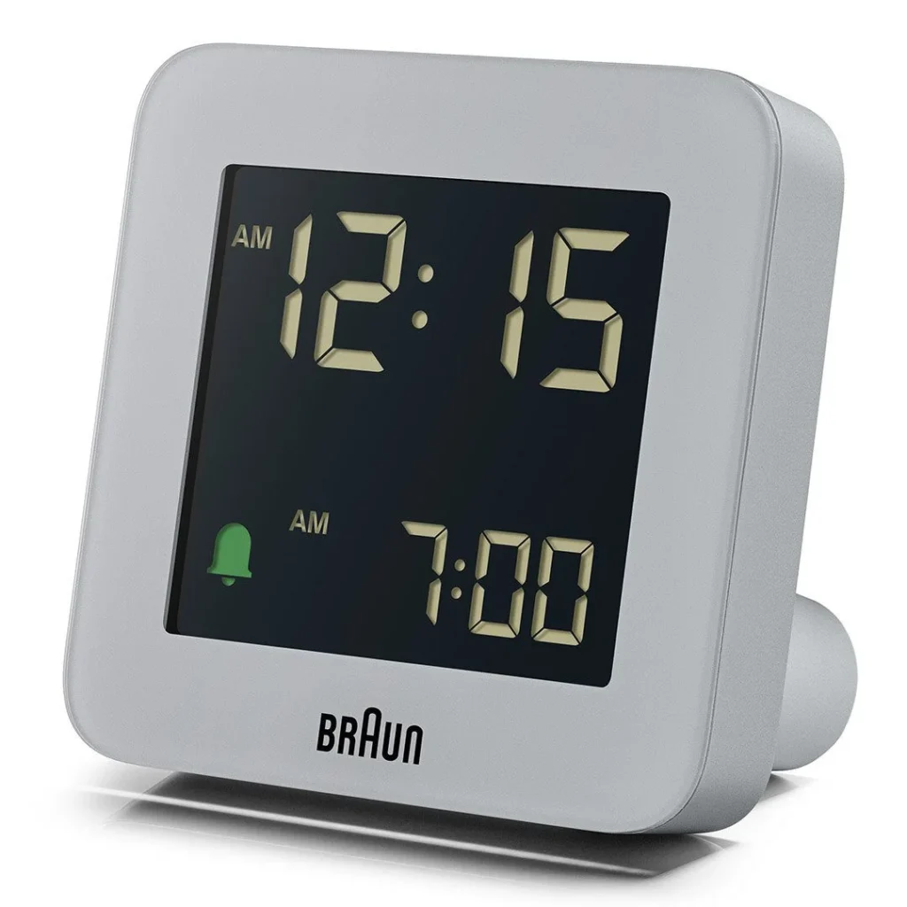 BRAUN BC09G GRİ DİJİTAL ALARMLI MASA SAATİ
