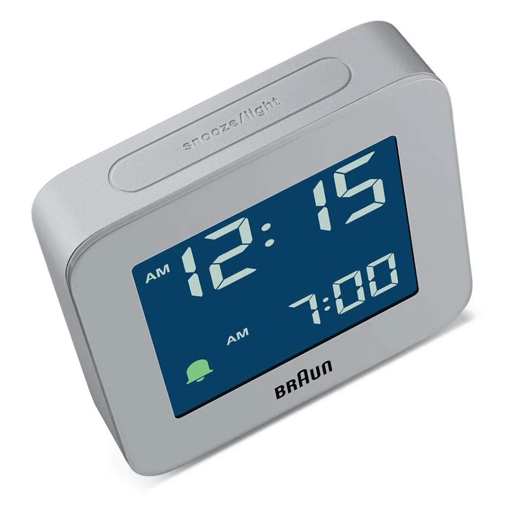 BRAUN BC09G GRİ DİJİTAL ALARMLI MASA SAATİ