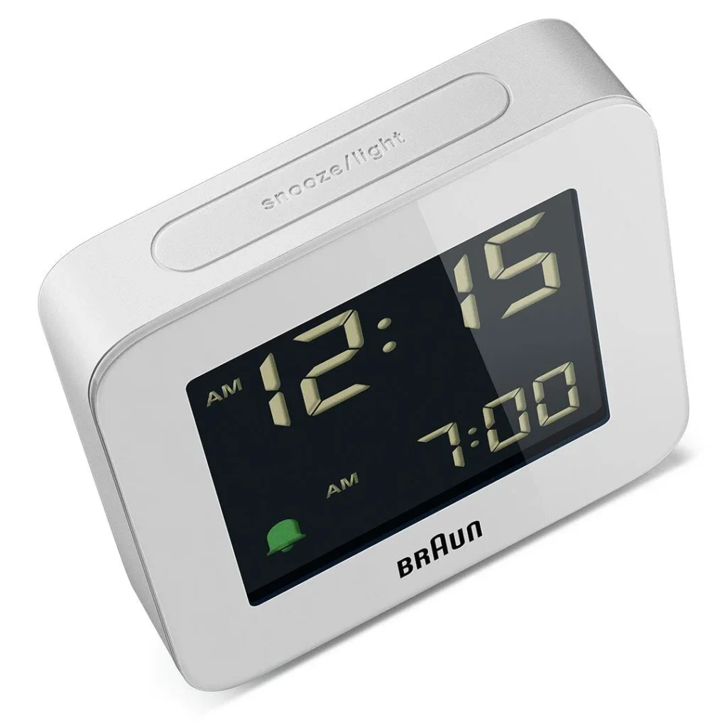 BRAUN BC09W BEYAZ DİJİTAL ALARMLI MASA SAATİ