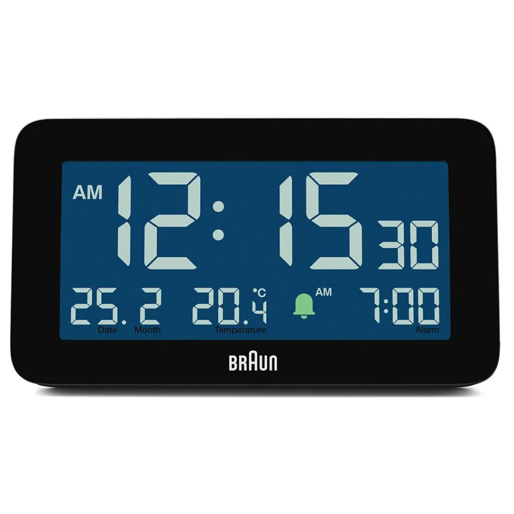BRAUN BC10B SİYAH DİJİTAL ALARMLI MASA SAATİ