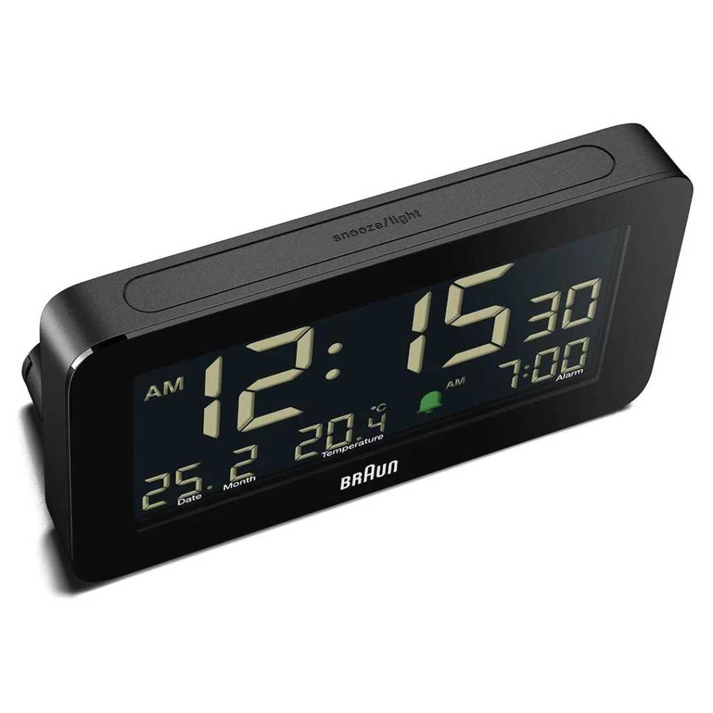 BRAUN BC10B SİYAH DİJİTAL ALARMLI MASA SAATİ