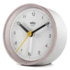BRAUN BC12PW PEMBE-BEYAZ KLASİK ANALOG ALARMLI MASA SAATİ