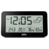 BRAUN BC13BP SİYAH DİJİTAL HAVA DURUMU ALARMLI MASA SAATİ