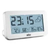 BRAUN BC13WP BEYAZ DİJİTAL HAVA DURUMU ALARMLI MASA SAATİ