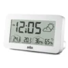 BRAUN BC13WP BEYAZ DİJİTAL HAVA DURUMU ALARMLI MASA SAATİ
