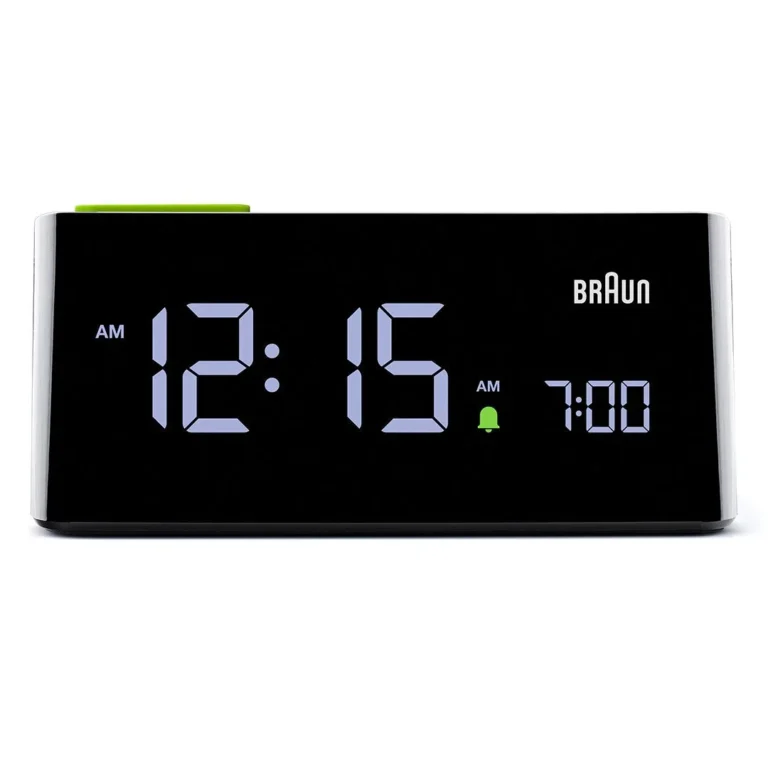 BRAUN BC16BEU SİYAH VA LCD EKRAN DİJİTAL ALARMLI MASA SAATİ
