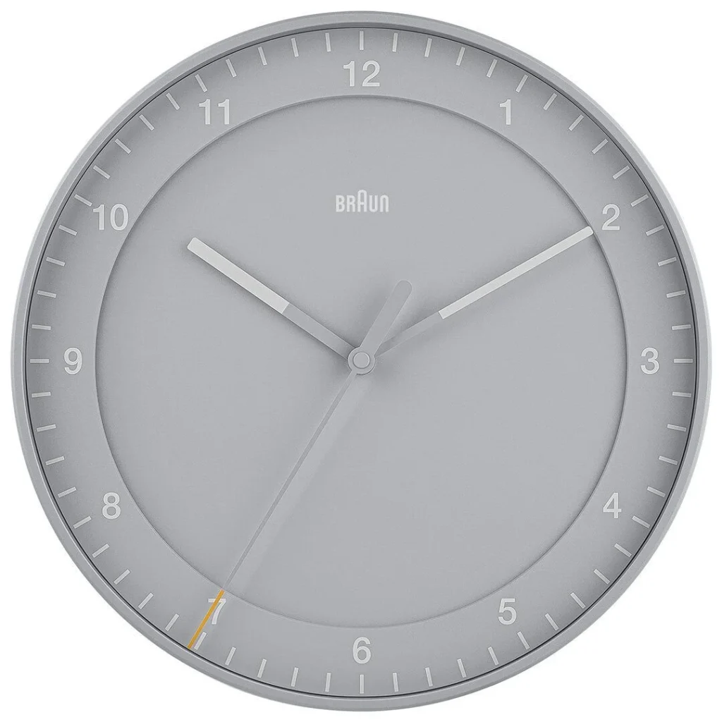 BRAUN BC17G GRİ DUVAR SAATİ