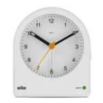 BRAUN BC22W BEYAZ KLASİK ANALOG ALARMLI MASA SAATİ