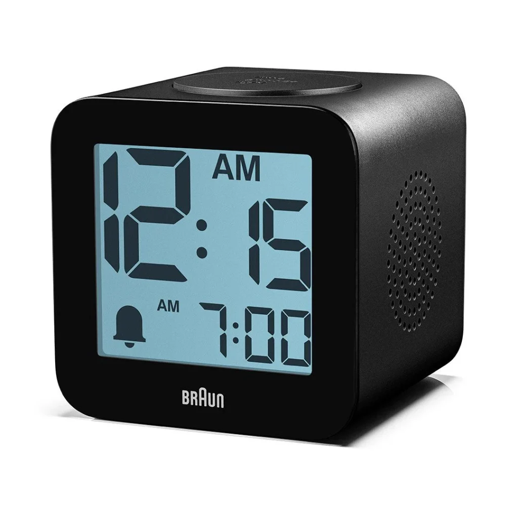 BRAUN BC25BP SİYAH TIME SPEAKING DİJİTAL ALARMLI MASA SAATi