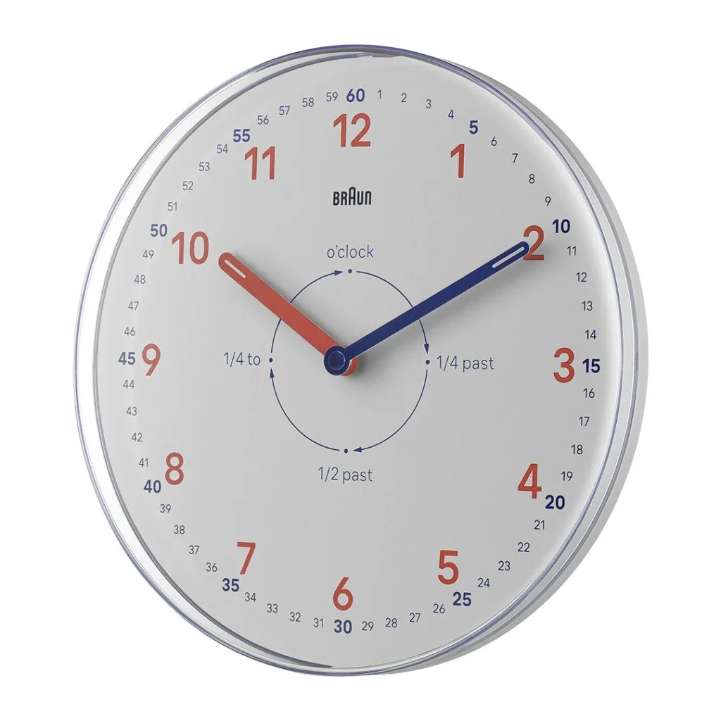 BRAUN BC26TW BEYAZ TIME TEACHERS ANALOG DUVAR SAATİ