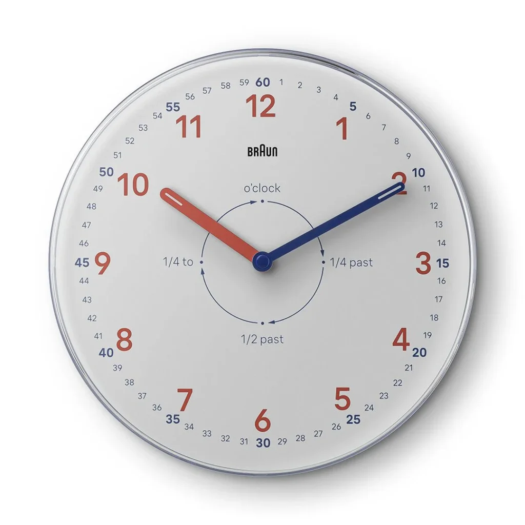 BRAUN BC26TW BEYAZ TIME TEACHERS ANALOG DUVAR SAATİ