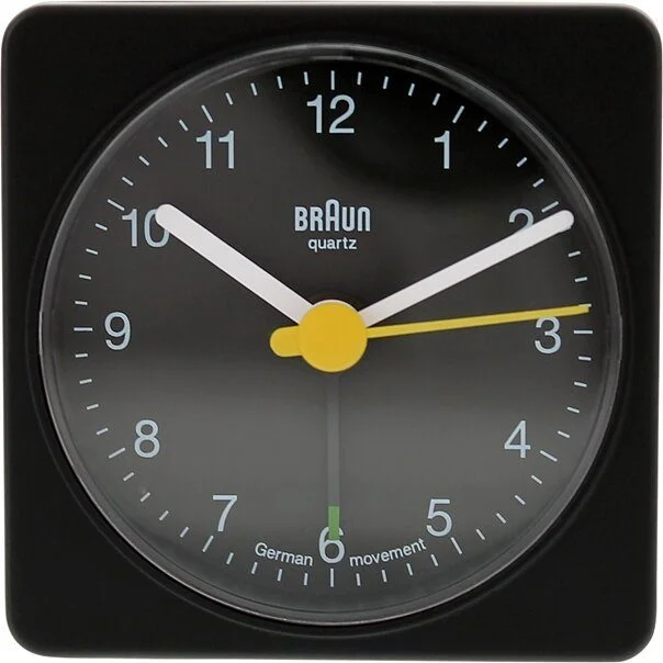 BRAUN BNC002BKBK ALARMLI MASA SAATİ SİYAH KARE
