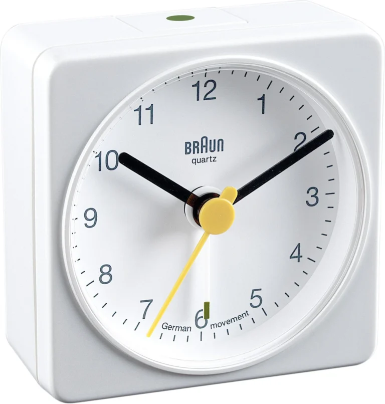 BRAUN BNC002WHWH ALARMLI MASA SAATİ BEYAZ KARE