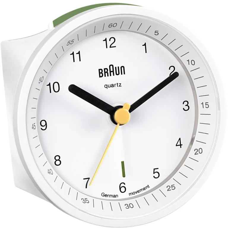 BRAUN BNC007WHWH ALARMLI MASA SAATİ IŞIKLI BEYAZ