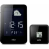 BRAUN BNC013BK-RC HAVA İSTASYONLU MASA SAATİ SİYAH