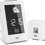 BRAUN BNC013WH-RC HAVA İSTASYONLU MASA SAATİ BEYAZ