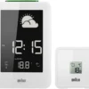 BRAUN BNC013WH-RC HAVA İSTASYONLU MASA SAATİ BEYAZ