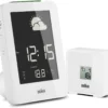 BRAUN BNC013WH-RC HAVA İSTASYONLU MASA SAATİ BEYAZ