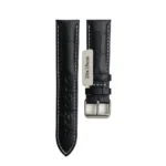 ZEDRA 20x18MM SİYAH/BEYAZ DİKİŞLİ DERİ KORDON