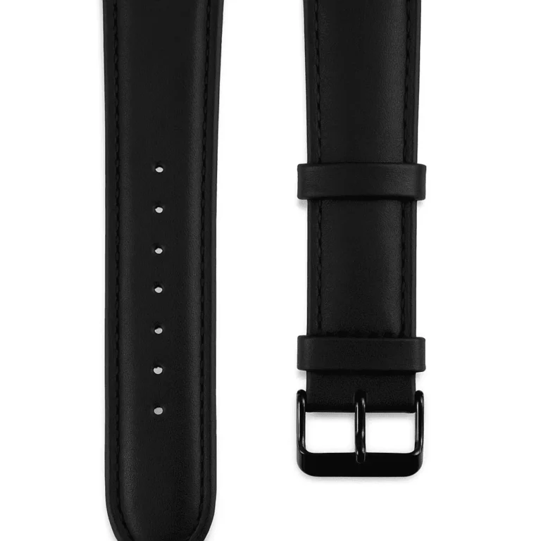 ZEDRA 22 MM SİYAH DERİ KORDON