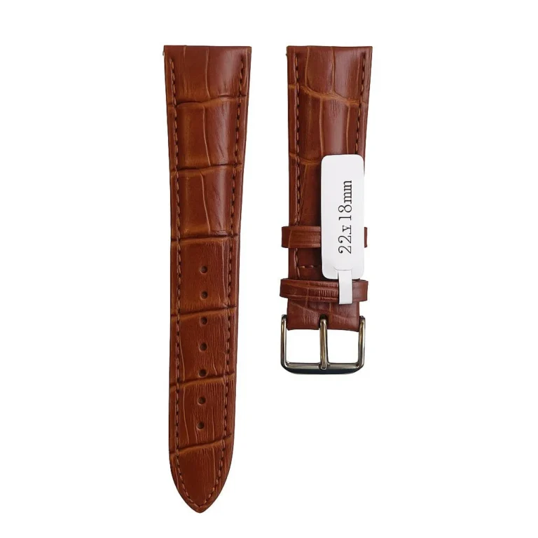 ZEDRA 22x18MM AÇIK KAHVE DERİ KORDON