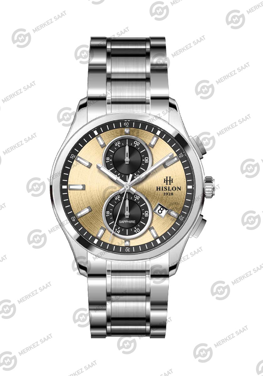 Hislon DT158S-07SS Erkek Date Kol Saati