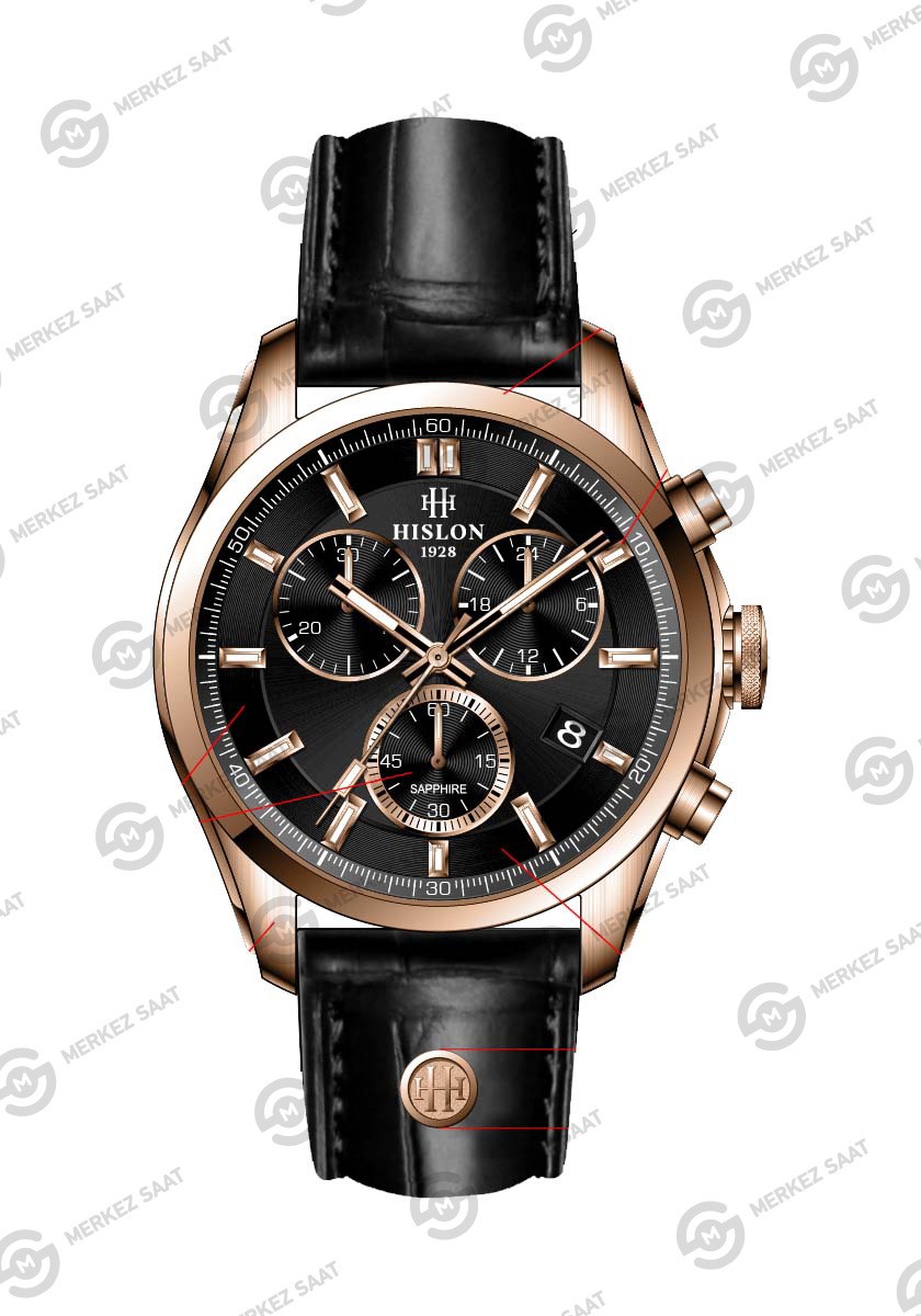 Hislon MS207R-04BR Erkek Masterwork Kol Saati